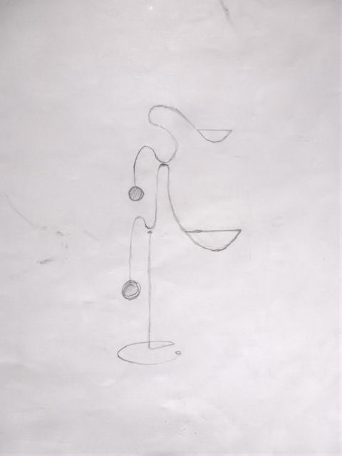Image of Kinetic Sculpture - Stabile - 4 - Drawing - Design - Draft