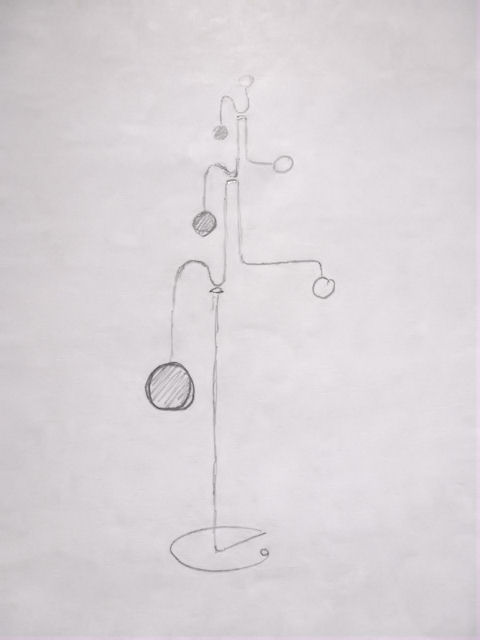 Image of Kinetic Sculpture - Stabile - 7 - Drawing - Design - Draft